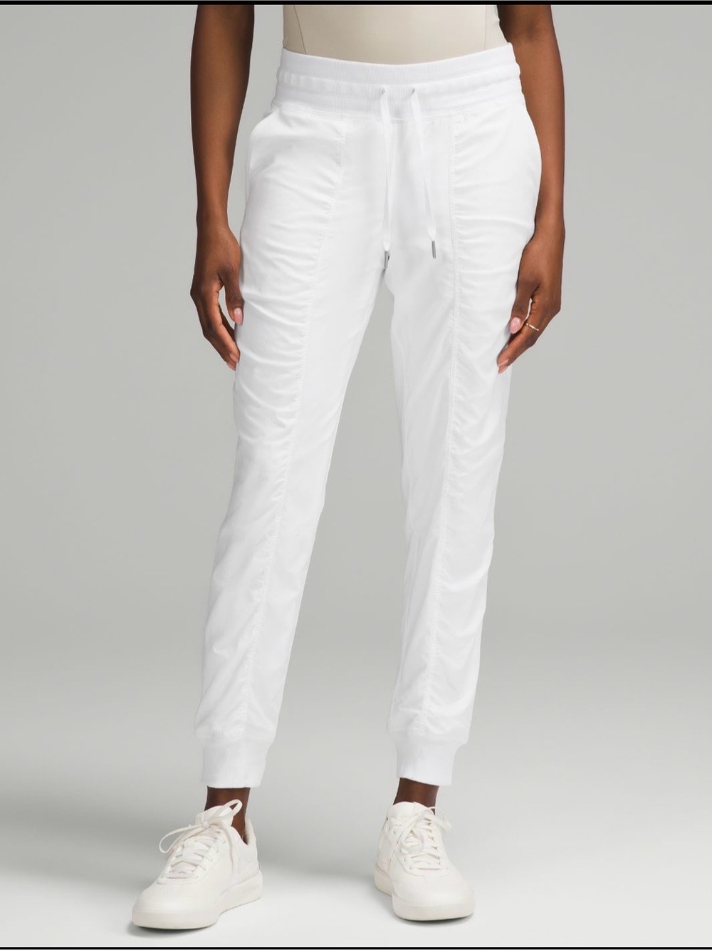 Lululemon Lined Dance Studio Mid Ride Joggers - White - Size 2
